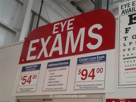 does costco have eye exams.